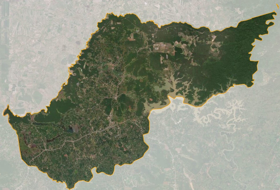 Bản đồ vệ tinh Huyện Bù Đốp