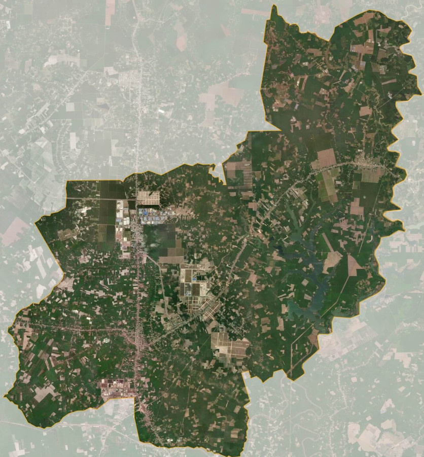 Bản đồ vệ tinh huyện Chơn Thành