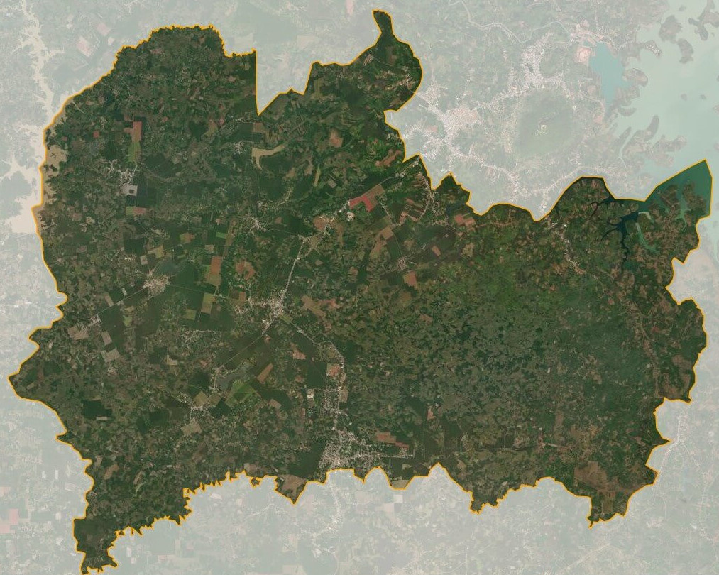 Bản đồ vệ tinh huyện Phú Riềng