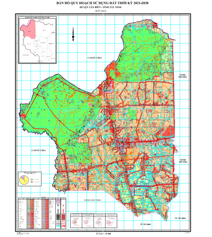 Bản đồ quy hoạch huyện Tân Biên