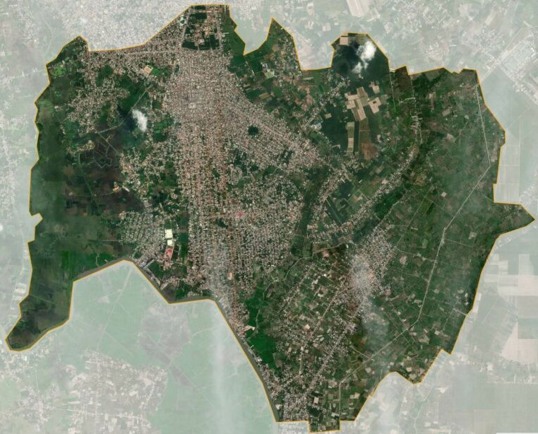 Bản đồ vệ tinh thị trấn Hòa Thành