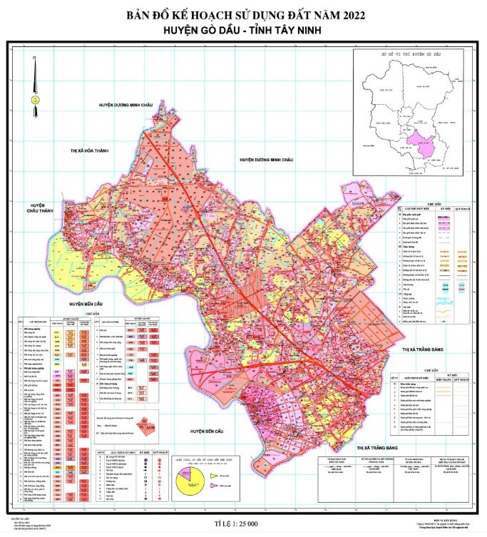Bản đồ quy hoạch huyện Gò Dầu