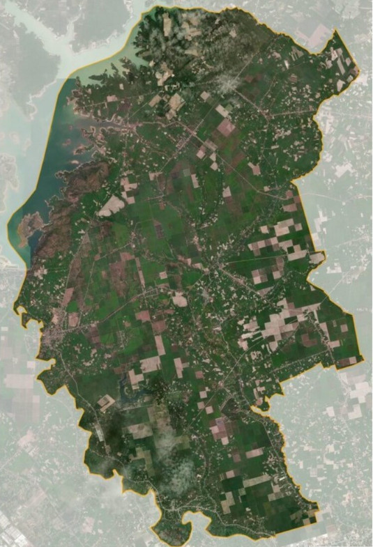 Bản đồ vệ tinh huyện Dầu Tiếng