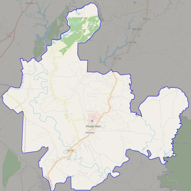 Bản đồ giao thông huyện Phú Giáo
