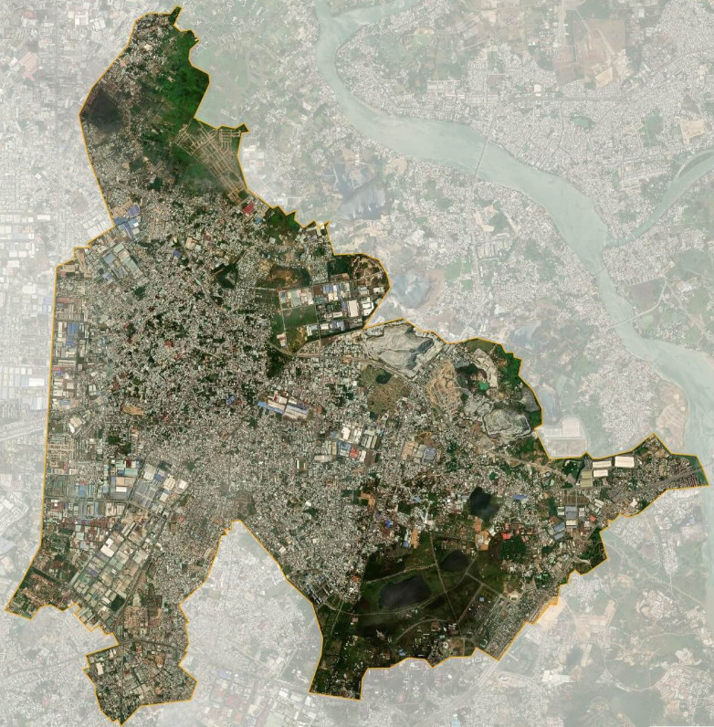 Dĩ An City Bản đồ vệ tinh