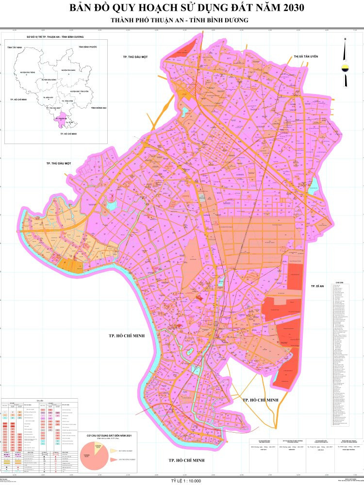 Bản đồ quy hoạch thành phố Thuận An