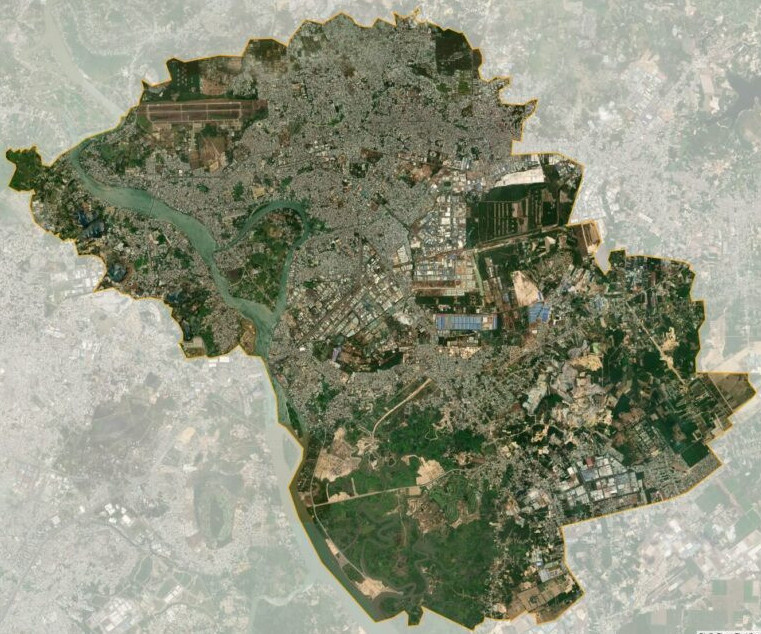 Bản đồ vệ tinh Thành phố Biên Hòa