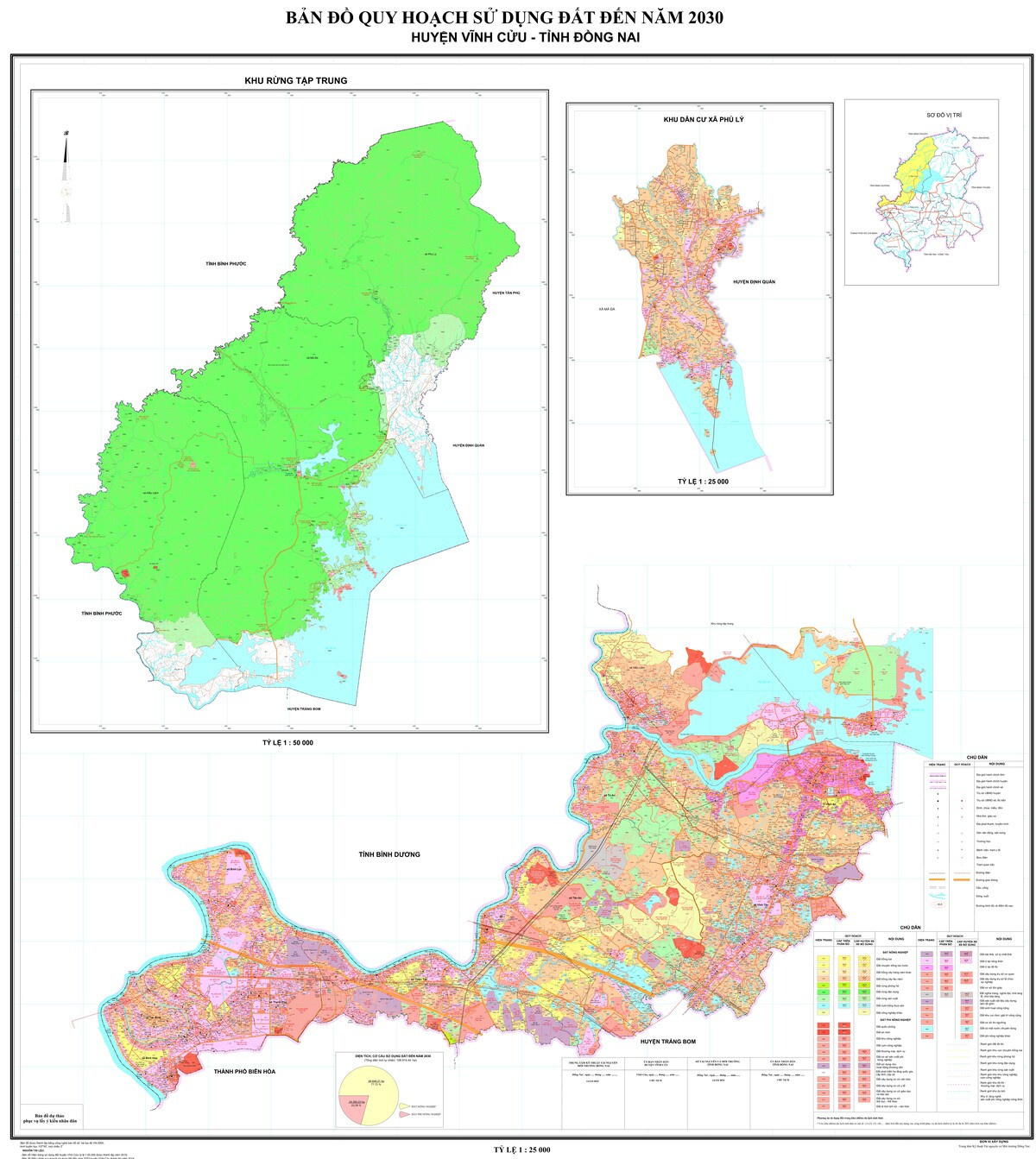 Bản đồ Huyện Vĩnh Cửu, Đồng Nai
