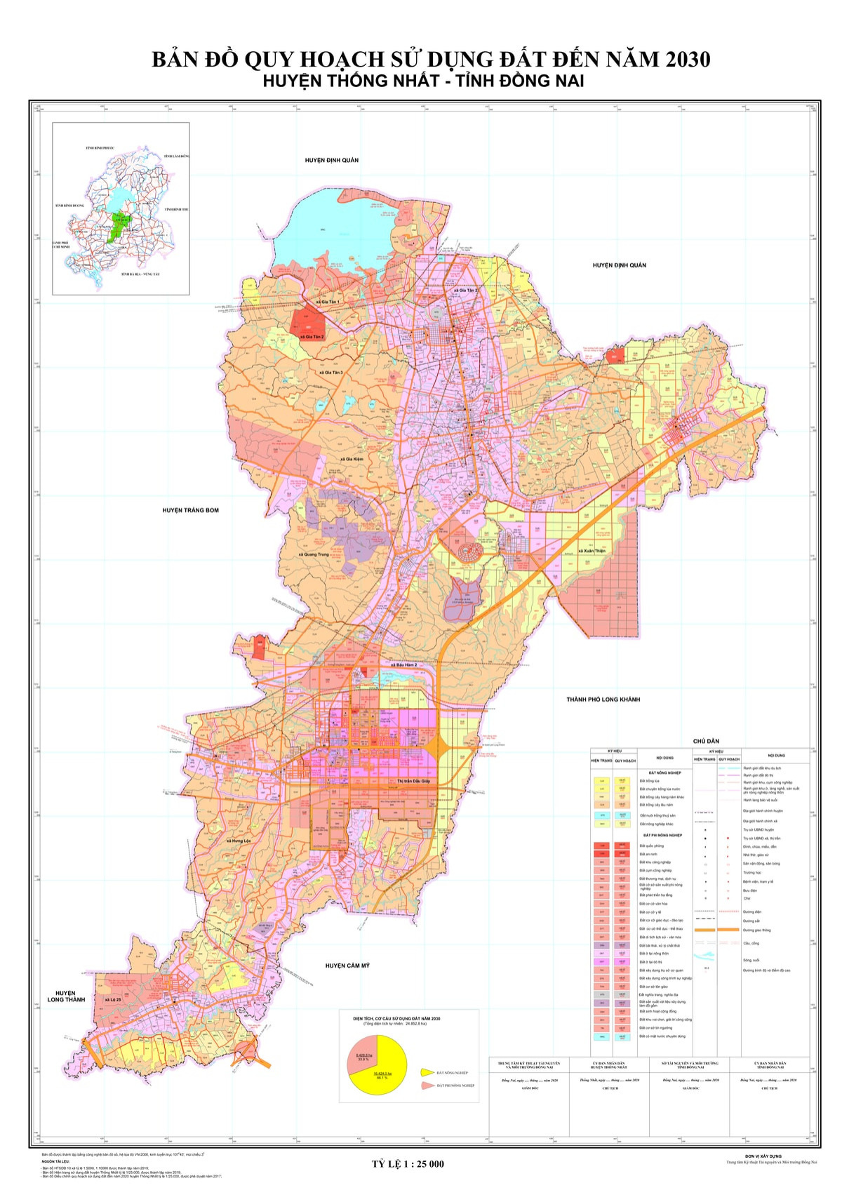 Bản đồ quy hoạch huyện Thống Nhất