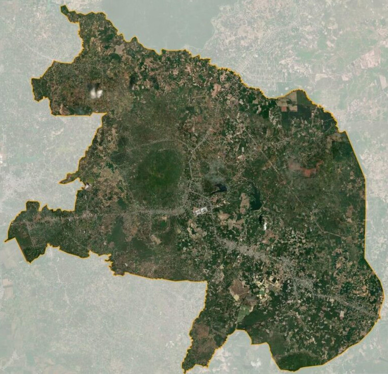 Bản đồ vệ tinh huyện Xuân Lộc