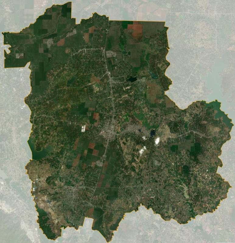 bản đồ vệ tinh huyện Châu Đức
