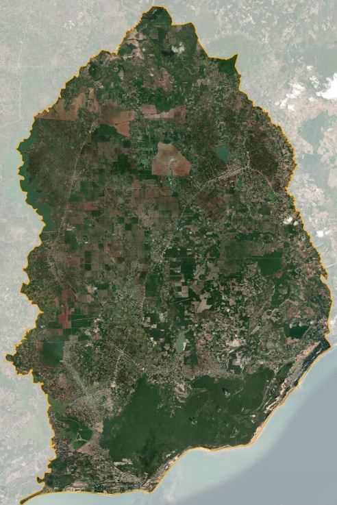 Bản đồ vệ tinh huyện Xuyên Mộc