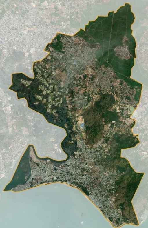 Bản đồ vệ tinh huyện Long Điền