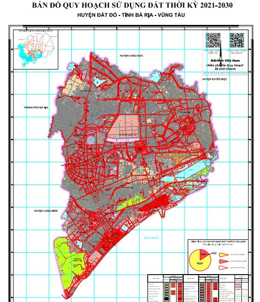 Bản đồ quy hoạch huyện Đất Đỏ
