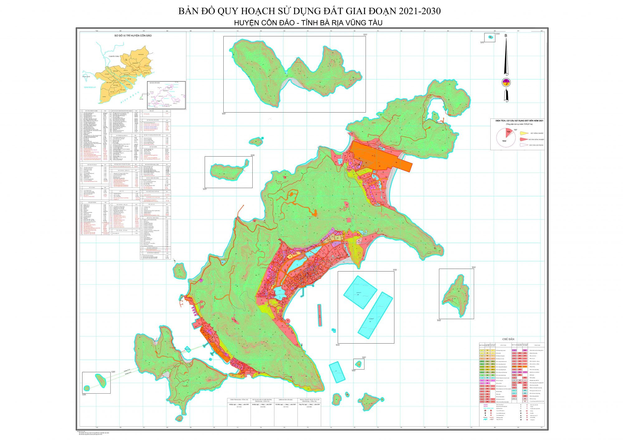 Bản đồ quy hoạch huyện Côn Đảo