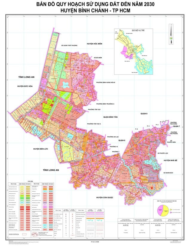 Bản đồ quy hoạch sử dụng đất huyện Bình Chánh