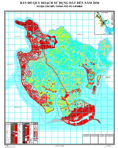 Bản đồ quy hoạch huyện Cần Giờ
