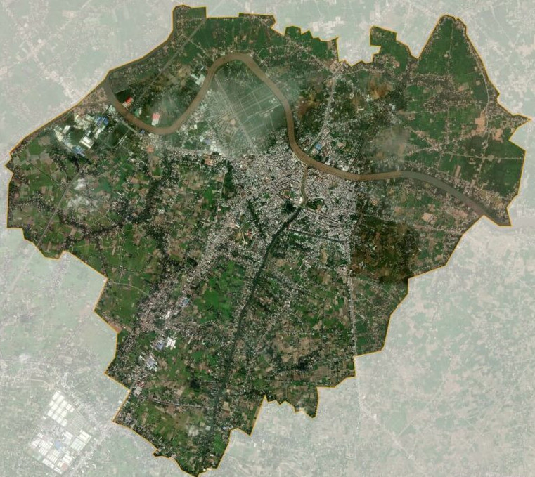 Bản đồ vệ tinh thành phố Tân An
