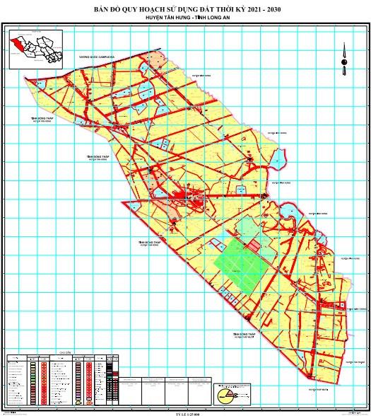Bản đồ quy hoạch huyện Tân Hưng