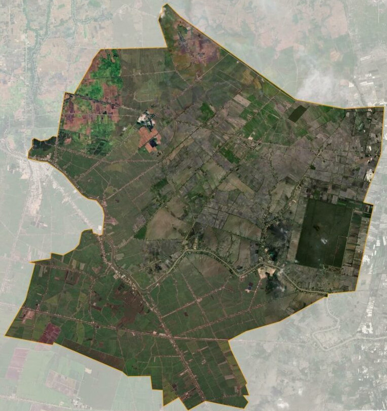 Bản đồ vệ tinh huyện mộc hóa