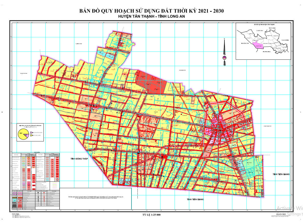 Bản đồ quy hoạch huyện Tân Thạnh