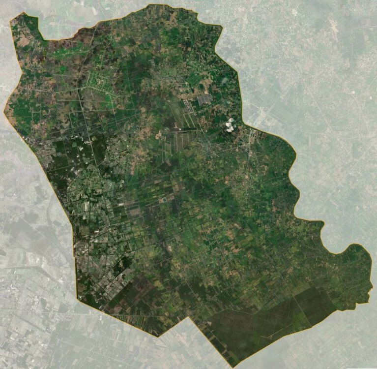  Bản đồ vệ tinh huyện Đức Huệ