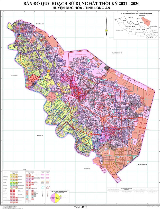 Bản đồ quy hoạch huyện Đức Hòa