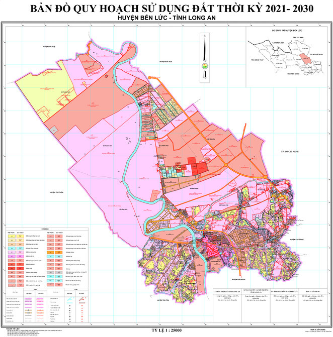 Bản đồ quy hoạch huyện Bến Lức