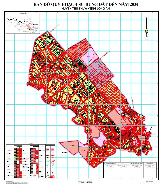 Bản đồ quy hoạch huyện Thủ Thừa