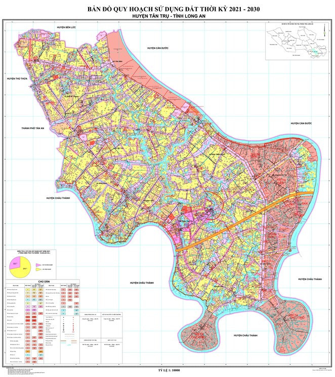 Bản đồ quy hoạch huyện Tân Trụ