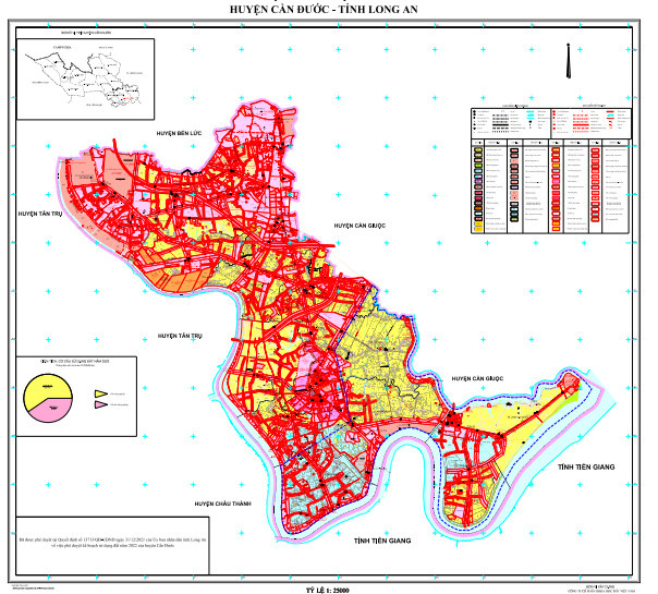 Bản đồ quy hoạch huyện Cần Đước