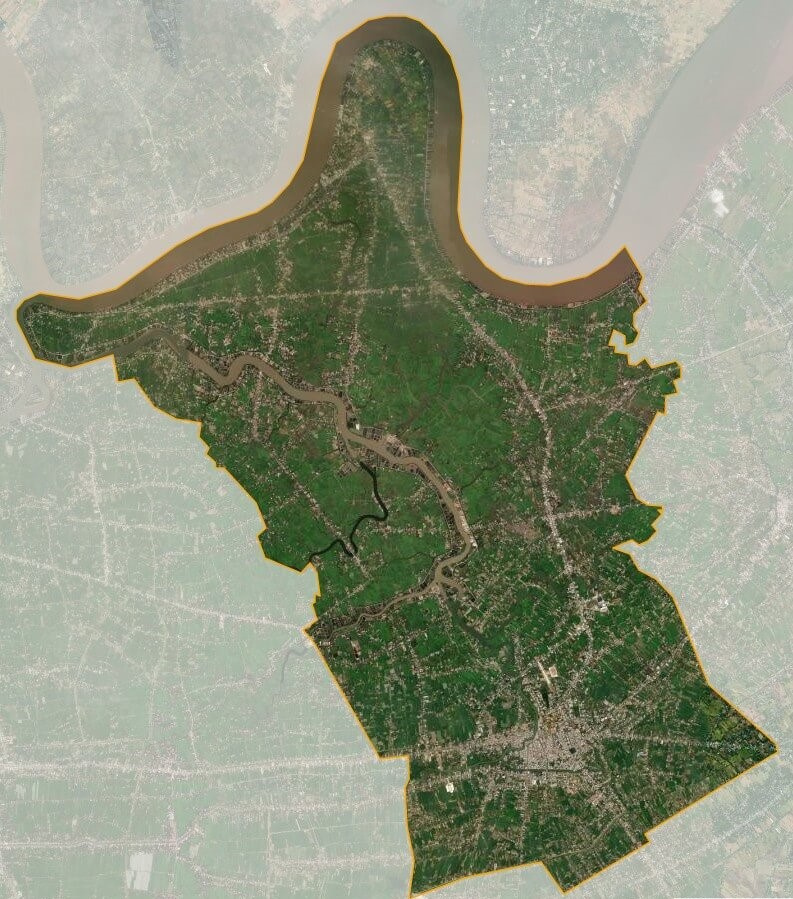 Bản đồ vệ tinh Thành phố Gò Công