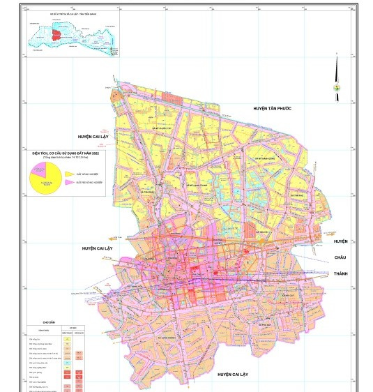 Bản đồ quy hoạch thị xã Cai Lậy
