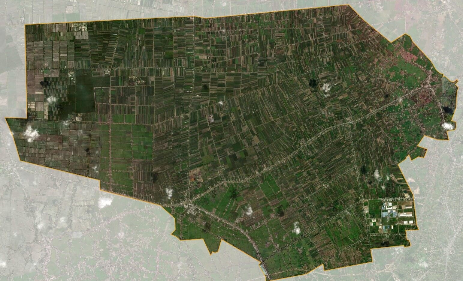 Bản đồ vệ tinh huyện Tân Phước