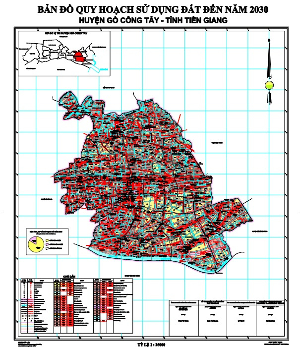 Bản đồ quy hoạch huyện Gò Công Tây