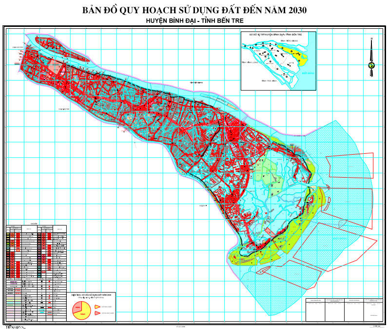 Bản đồ quy hoạch huyện Bình Đại