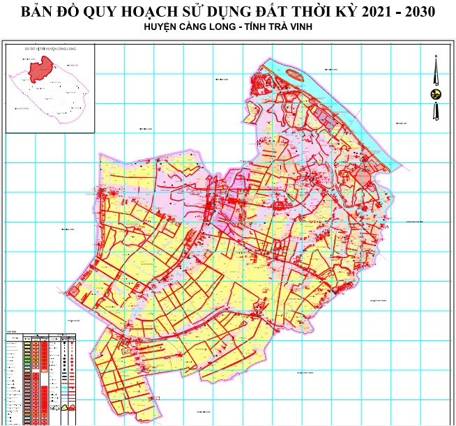 Bản đồ quy hoạch huyện Càng Long