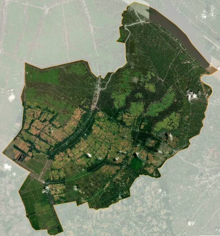 Bản đồ vệ tinh huyện Càng Long