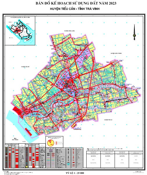 Bản đồ quy hoạch huyện Tiểu Cần
