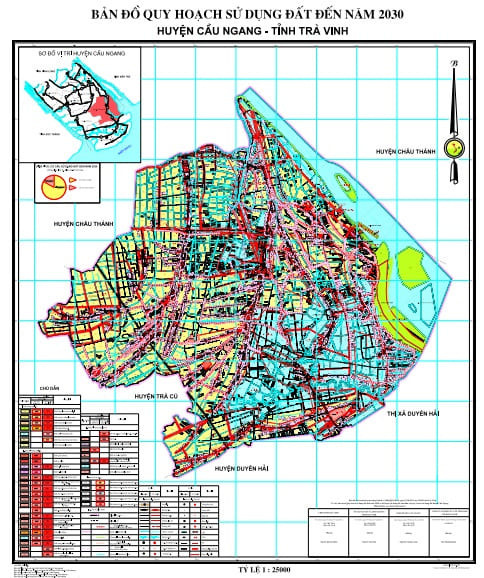 Bản đồ quy hoạch huyện Cầu Ngang
