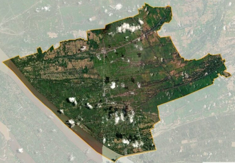 Bản đồ vệ tinh huyện Trà Cú