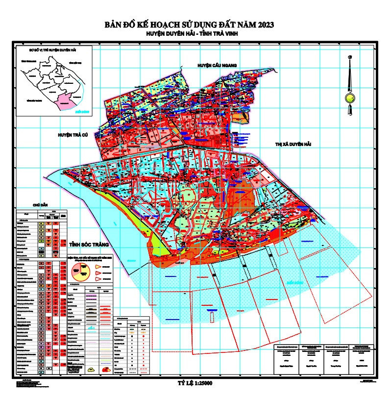Bản đồ quy hoạch huyện Duyên Hải