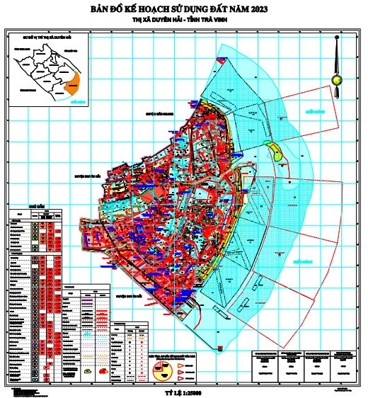 Bản đồ quy hoạch thị xã Duyên Hải