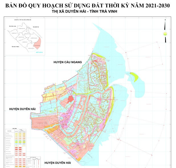Bản đồ quy hoạch thị xã Duyên Hải