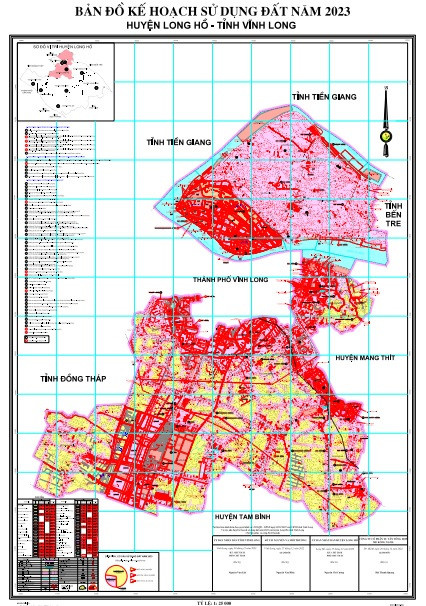Bản đồ quy hoạch huyện Long Hồ