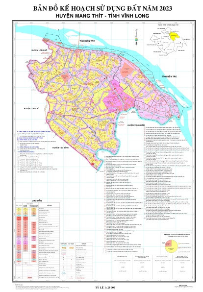 Bản đồ quy hoạch Mang Thít . huyện