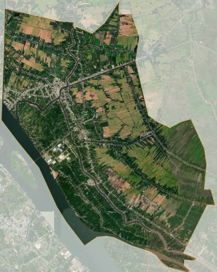 Bản đồ vệ tinh thị xã Bình Minh