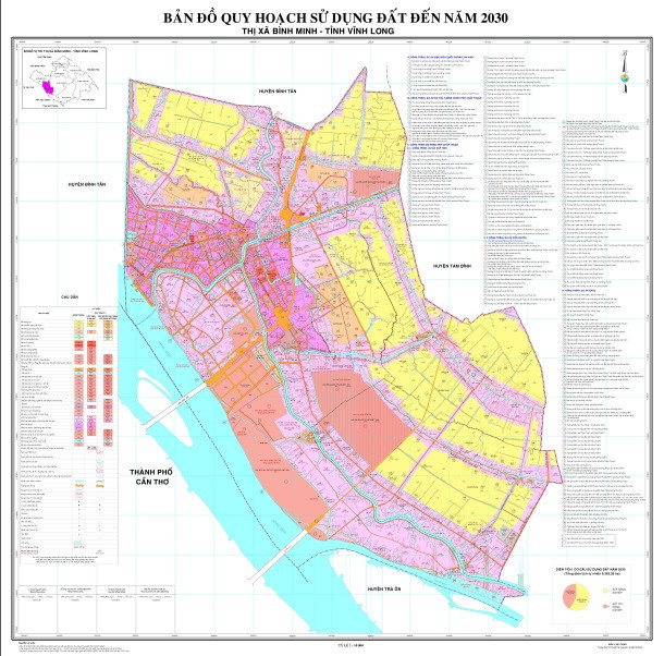 Bản đồ quy hoạch thị xã Bình Minh
