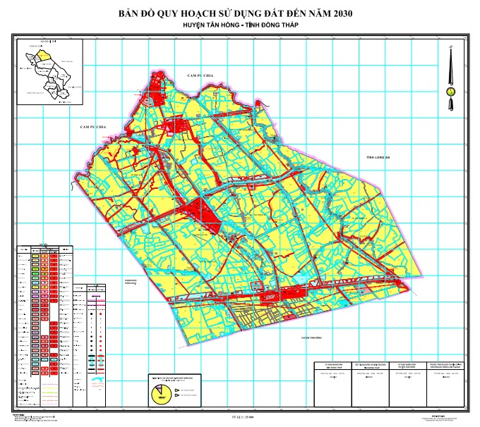 Bản đồ quy hoạch huyện Tân Hồng