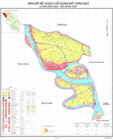 Bản đồ quy hoạch huyện Hồng Ngự